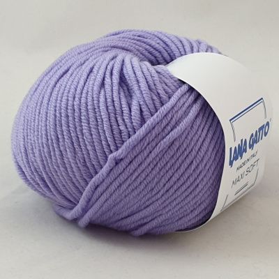 Lana Gatto Maxi Soft (10180 лаванда) 100% меринос экстрафайн 50 г/90 м